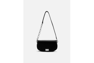 9785 Black Hadley Flip-lock Shoulder Bag